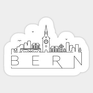 Bern Minimal Skyline Sticker